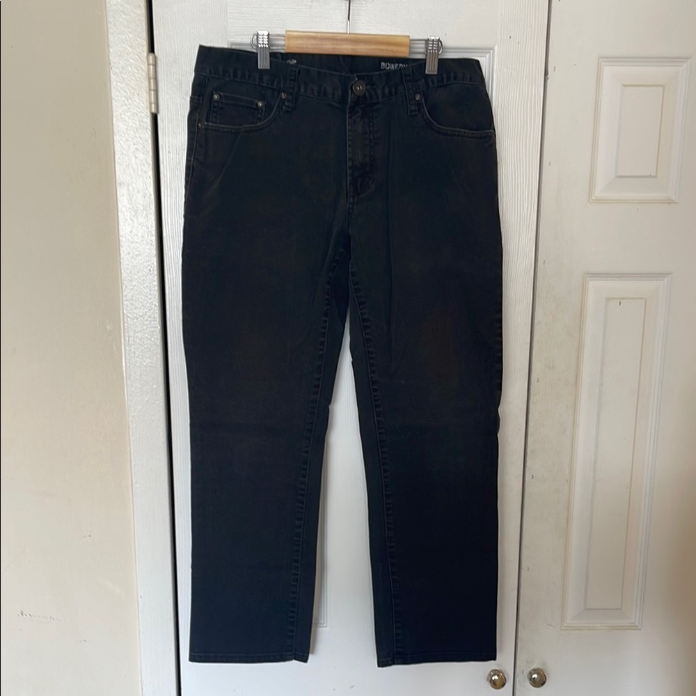 Aeropostale Slim Straight Jeans Size 34x30 In Faded Black